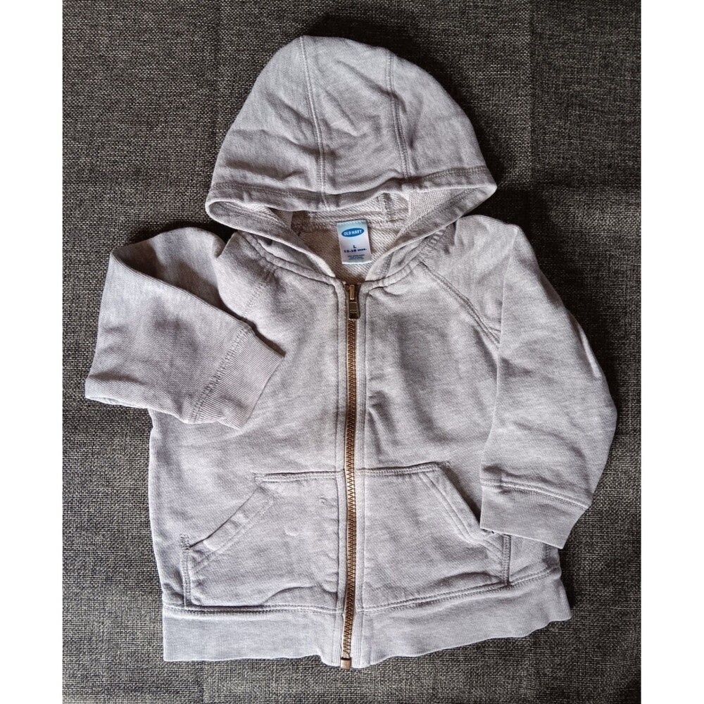 Jacket Old Navy Sweatshirt 12 to 18 Months Zip hoodie gray baby